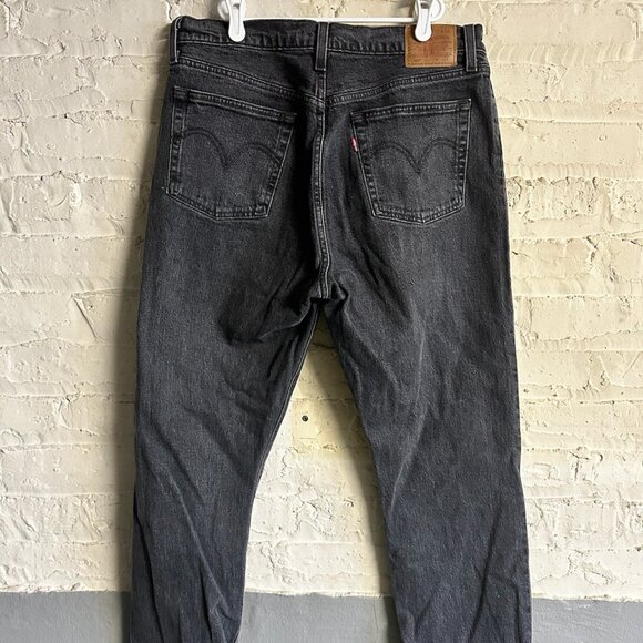 Washed Black Levi's 501 Button Fly Jeans NWOT - Picture 2 of 4